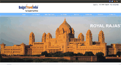 Desktop Screenshot of budgettravelindia.com