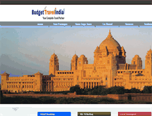 Tablet Screenshot of budgettravelindia.com
